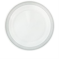 grey luncheon plate